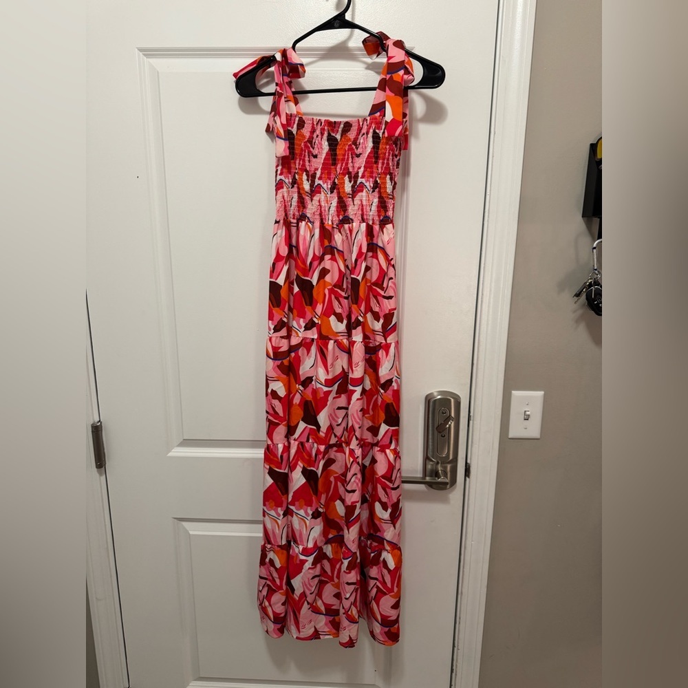 Colorful Abstract Maxi Dress